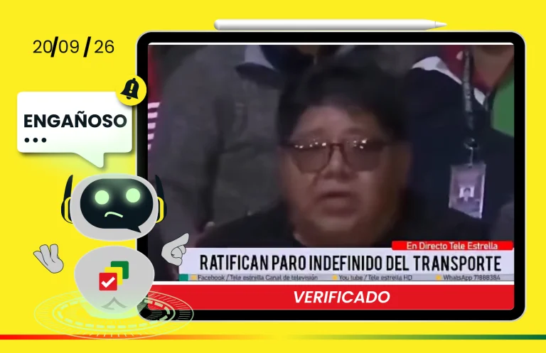 El transporte no anunció paro indefinido por la subvención al diésel; usan un video de marzo para desinformar