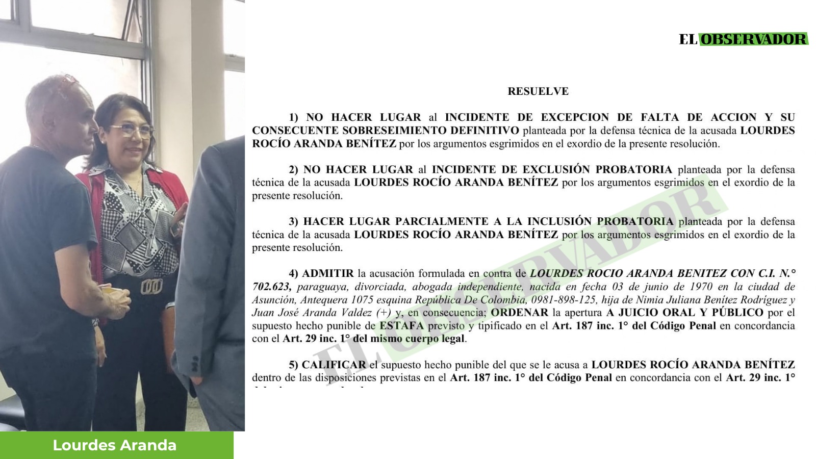 Mafia de los Pagarés: abogada irá a juicio por presunta estafa a jubilada del Hospital de Clínicas Mafia de los Pagarés: abogada irá a juicio por presunta estafa a jubilada del Hospital de Clínicas