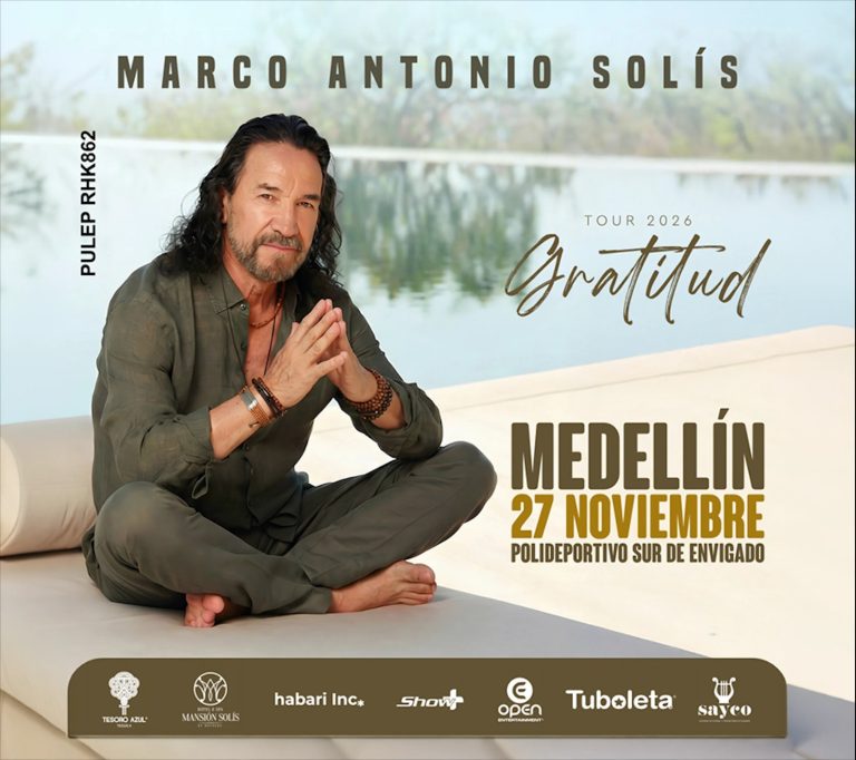 Medellín se prepara para el romanticismo: Marco Antonio Solís llega con su ‘Gratitud Tour 2026’