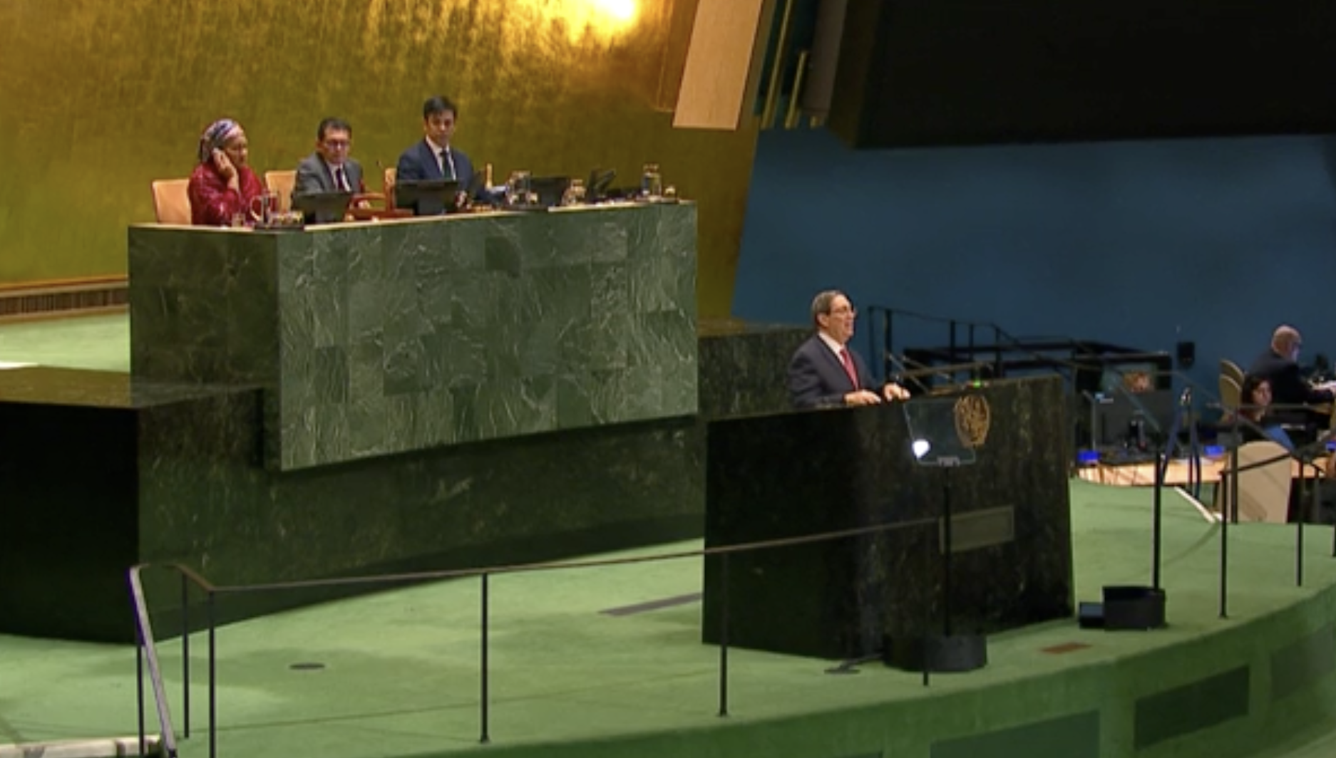 ONU: Cuba está pronto para dialogar com os EUA sem interferência em assuntos internos, diz chanceler ONU: Cuba está pronto para dialogar com os EUA sem interferência em assuntos internos, diz chanceler