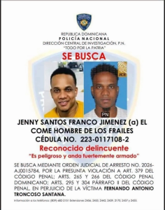 Policía Dominicana informa fallecimiento de reconocido delincuente “El Come Hombre de Los Frailes” tras enfrentar agentes de la DICRIM. Director da seguimiento a agentes heridos en cumplimiento de Mision