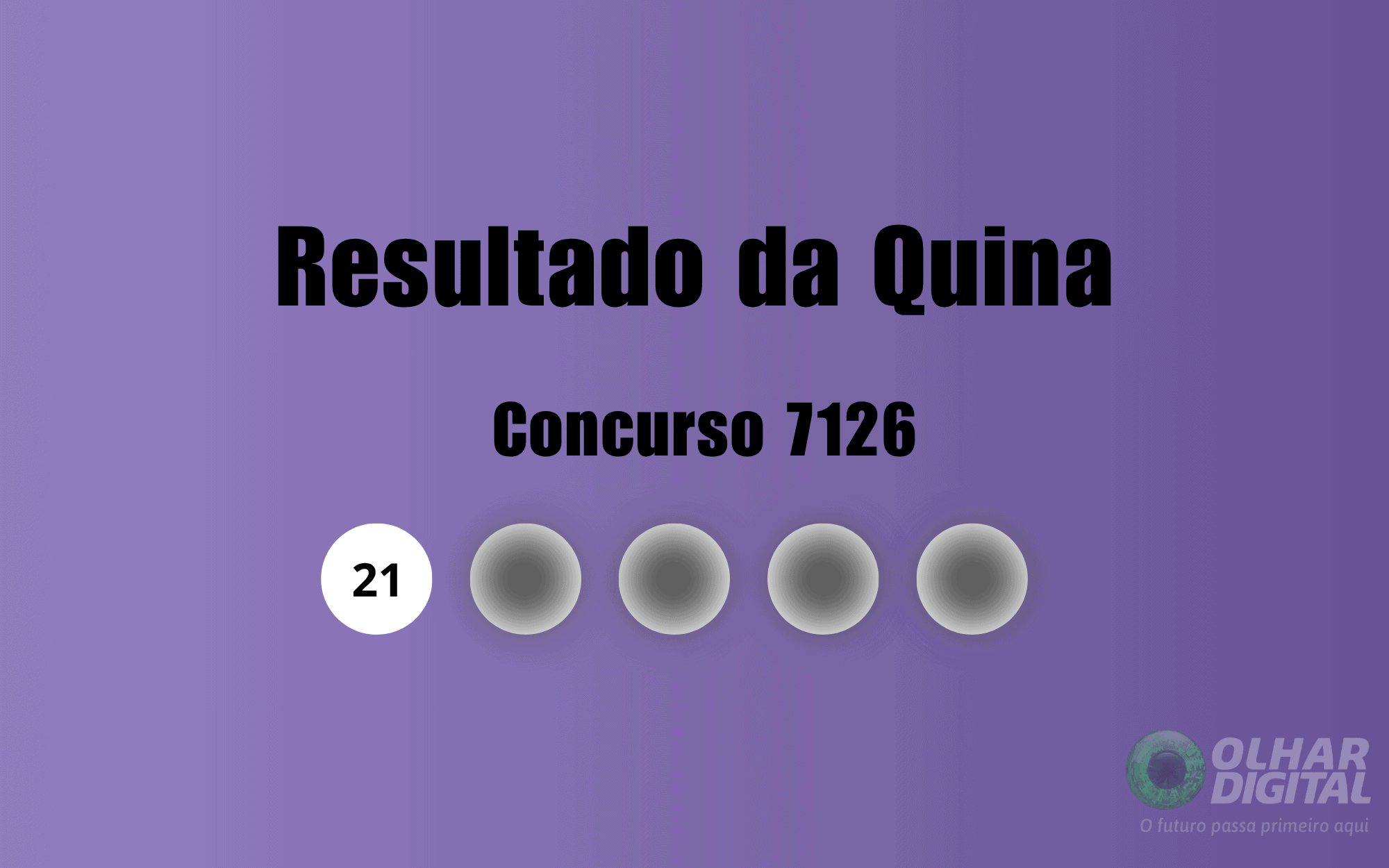 Resultado da Quina de hoje: veja números e ganhadores do concurso 7126 (quinta, 24/09)