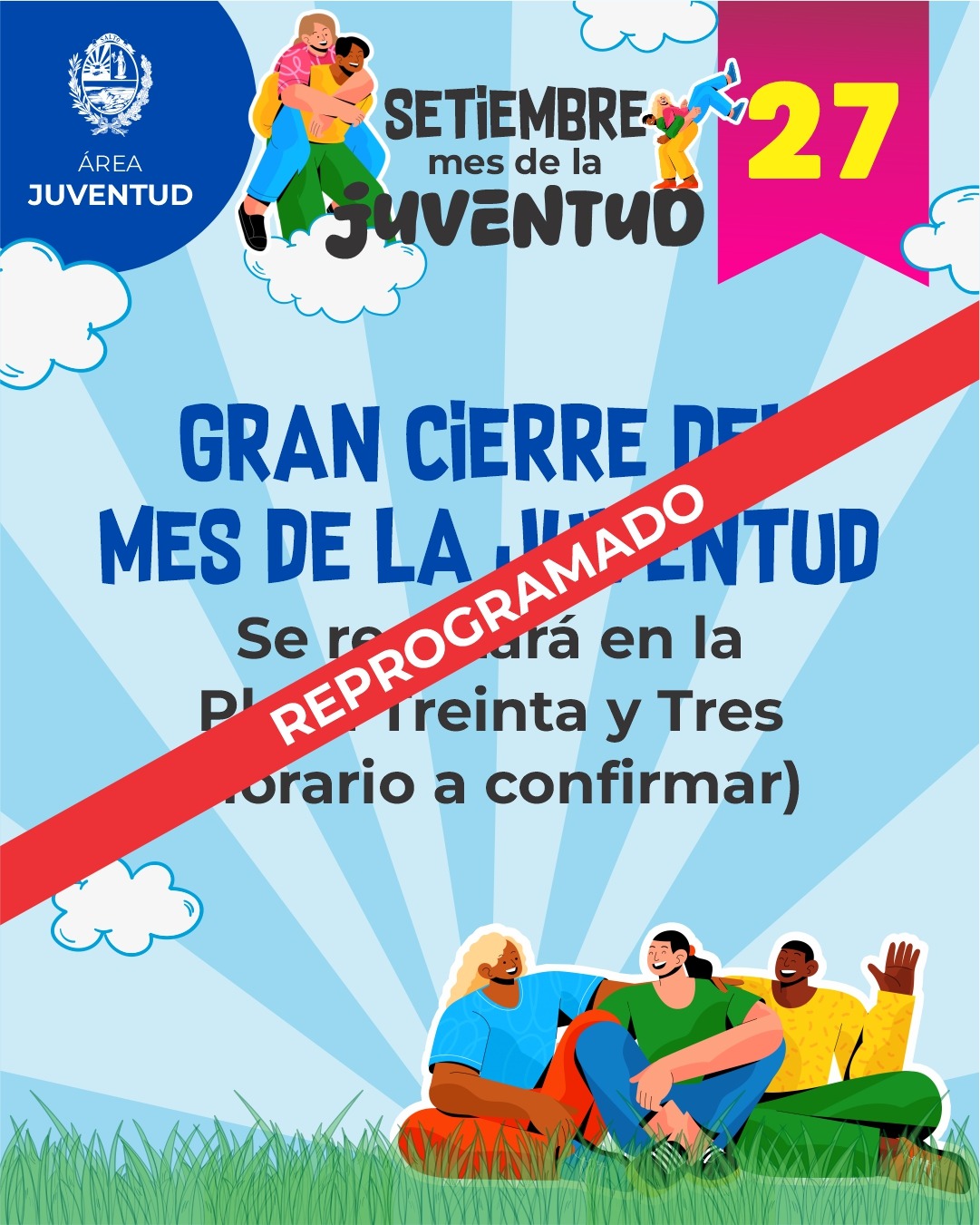 Se posterga el cierre del Mes de la Juventud previsto para este domingo Se posterga el cierre del Mes de la Juventud previsto para este domingo