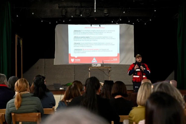Tigre refuerza la prevención ante “El Niño” con una charla para escuelas del distrito
