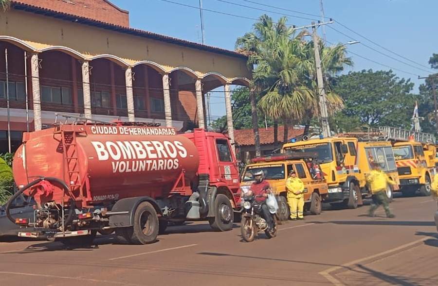 Tres compañías de bomberos exigen a la Municipalidad de Hernandarias el desembolso de recursos
