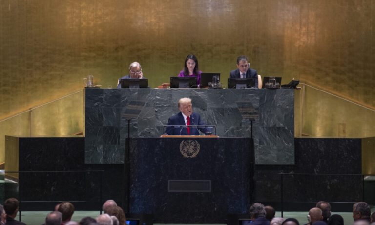 Trump desbocado en la ONU
