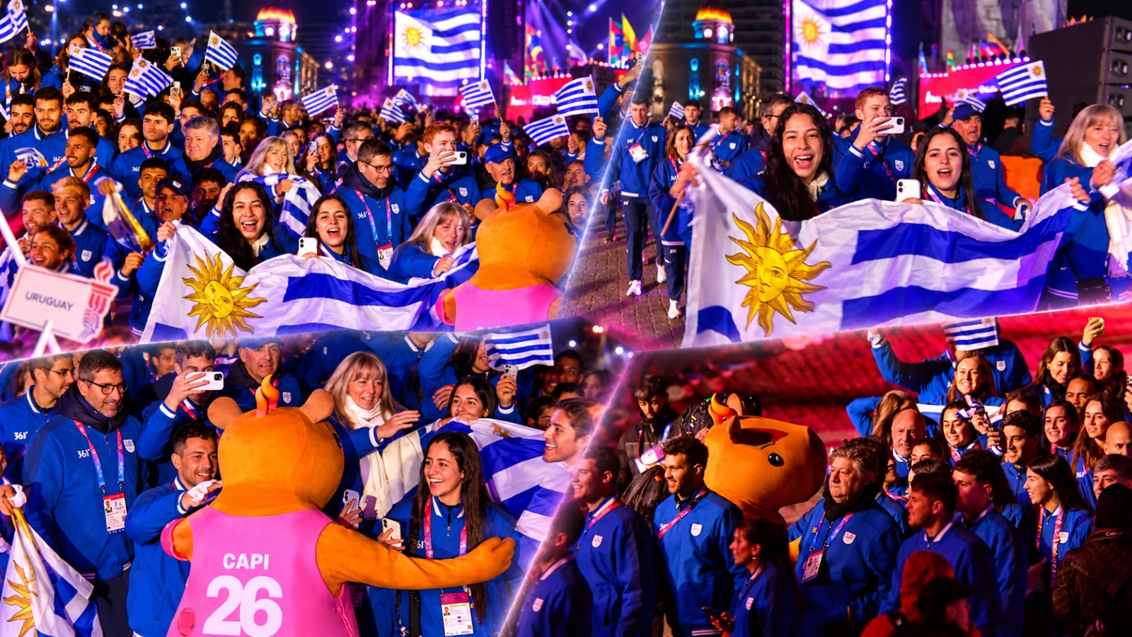 Uruguay abre su participación en los Odesur 2026 con una delegación histórica de 338 deportistas
