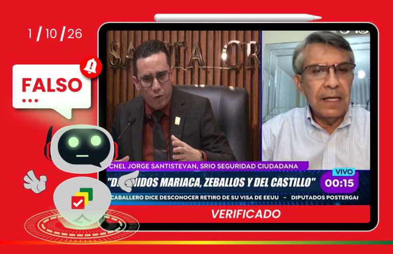 El exministro de Gobierno Eduardo Del Castillo no fue aprehendido como afirmó el secretario de Seguridad Ciudadana de Santa Cruz