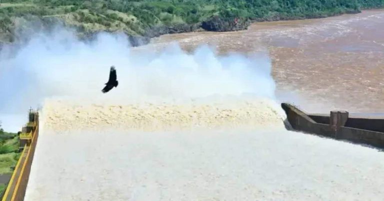 Itaipú reabrió sus compuertas y descarga 3,1 millones de litros por segundo