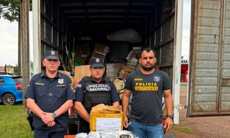 José Domingo Ocampos: decomisan 7.840 kilos de marihuana prensada en un camión de empresa logística