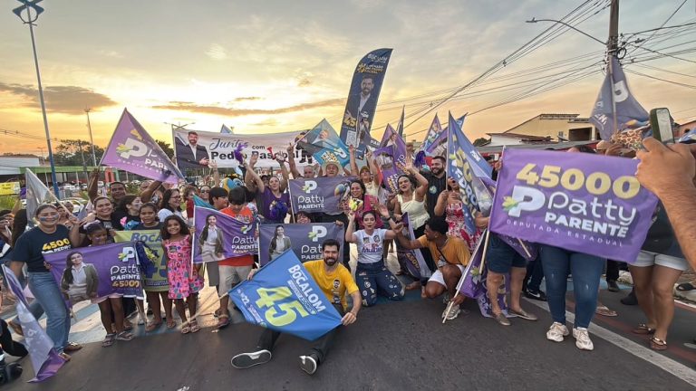 Pedro Pascoal e Patty Parente encerram agendas de campanha com grande bandeiraço na Avenida Ceará