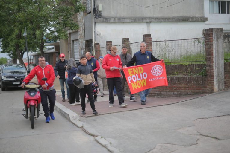 Rotarios participaron de campaña mundial contra la polio y entregaron premios de la rifa