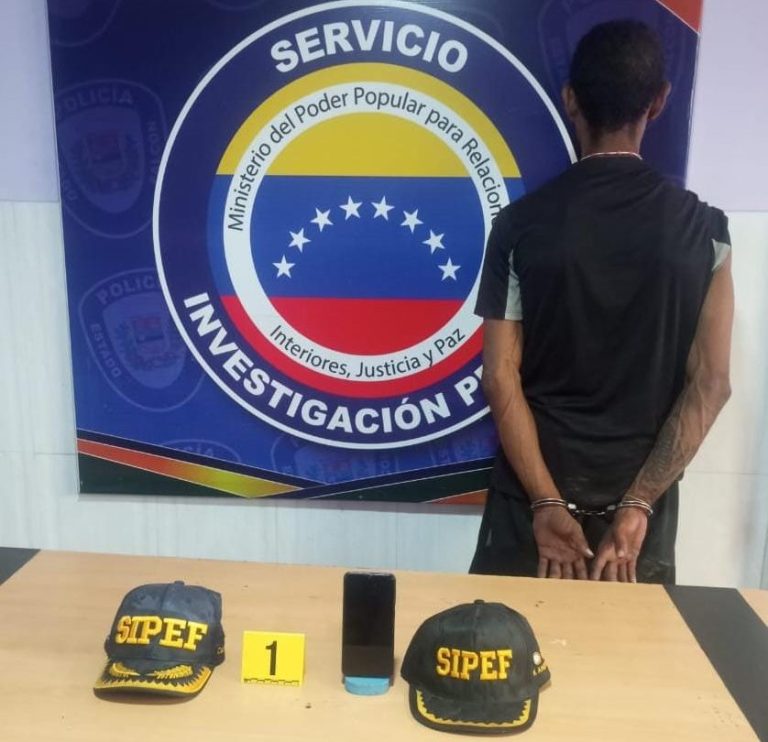 Sipef detuvo a sujeto por robo en Punto Fijo